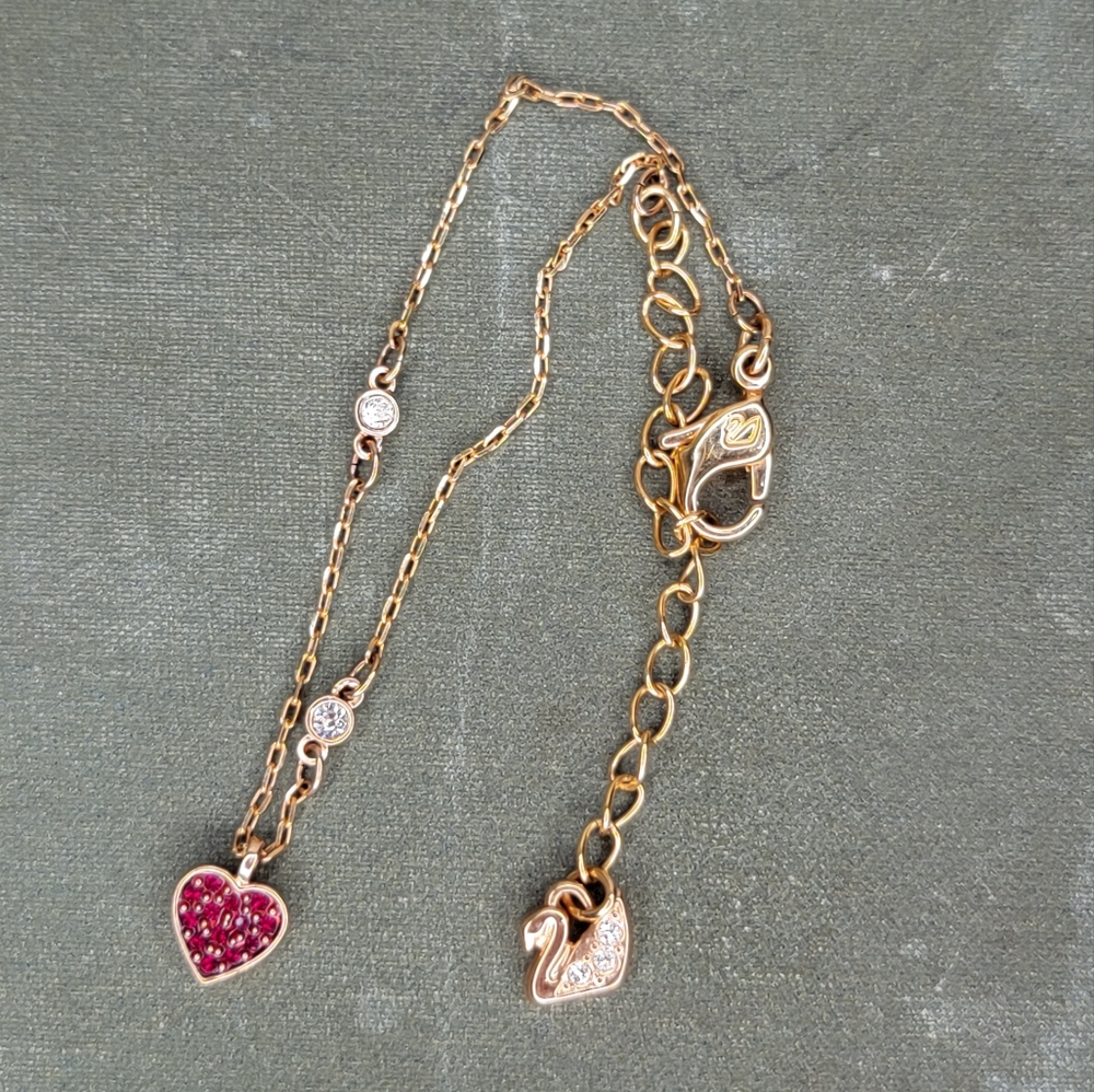Swarovski Bracelet Dancing Stone Heart Pave Crystal